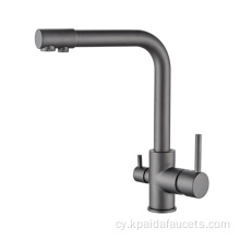 Ffroenell 360 gradd cylchdroi dec cegin faucet